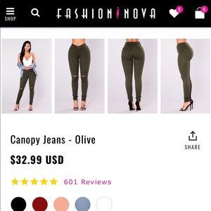Fashion Nova Canopy Jeans